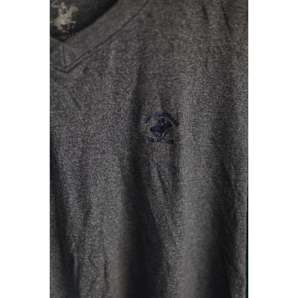 Beverly Hills Polo Club Men's T Shirt Gray SizeXL Cotton Polyester Blend - Picture 2 of 7